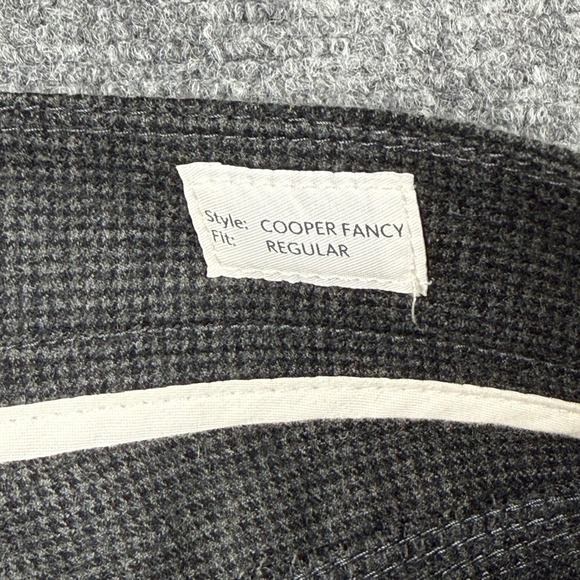 Brax Pants Size 35/36 Gray Black Patterned‎ Flat Front Regular Fit Dress Men's - Picture 7 of 13